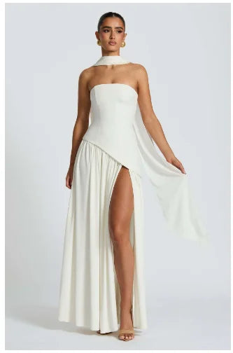 Sleeveless Summer Dress with Irregular Design