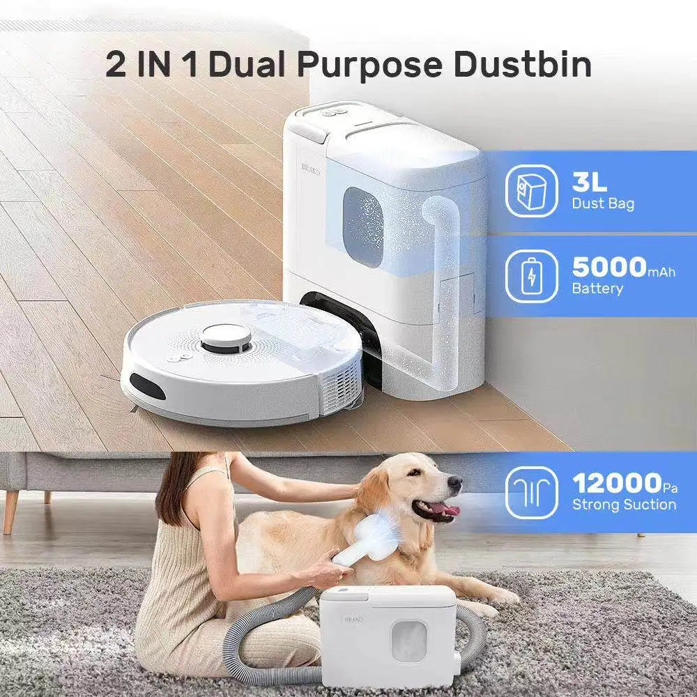 Robot vacuum and mop self charging
