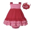Baby Girl Summer Clothes (6-24M) | Casual Dress with Red Plaid Print