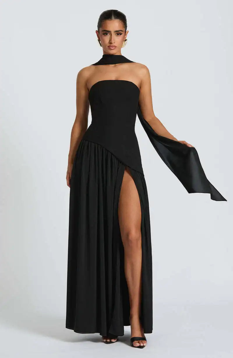 Sleeveless Summer Dress with Irregular Design