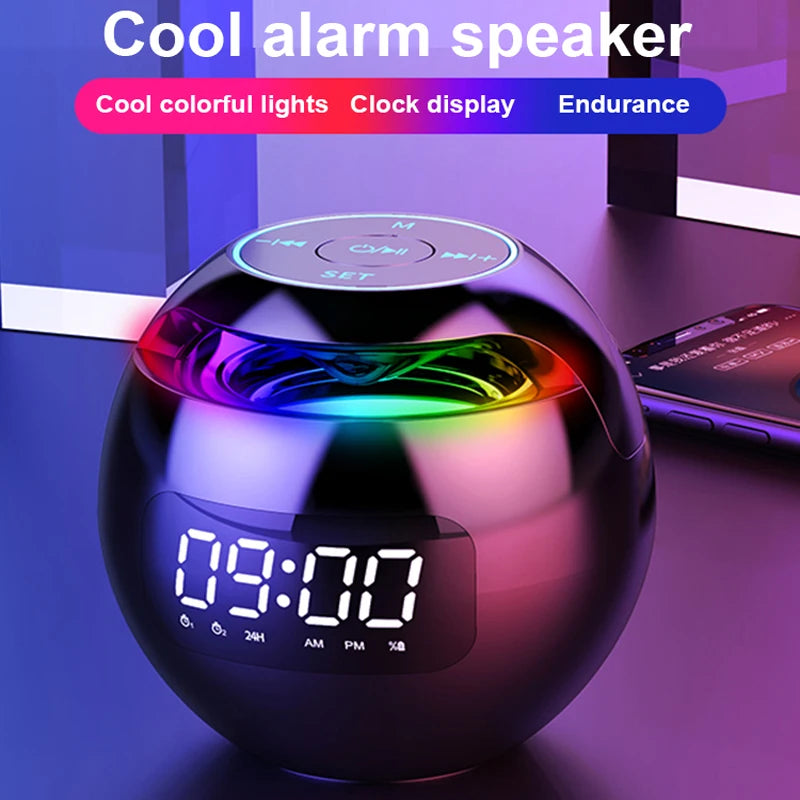 Bluetooth Speaker with Alarm Clock and LED Display