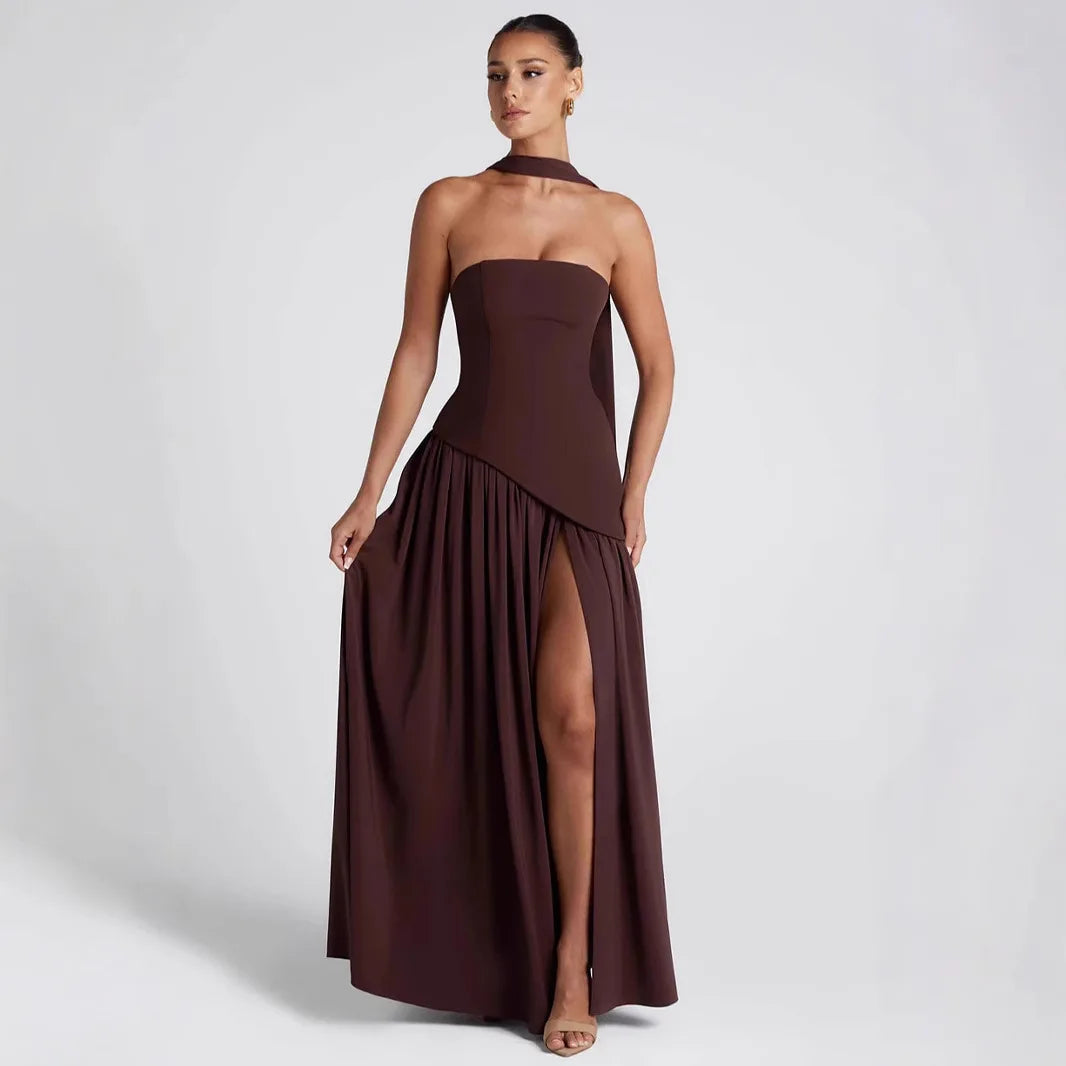 Sleeveless Summer Dress with Irregular Design