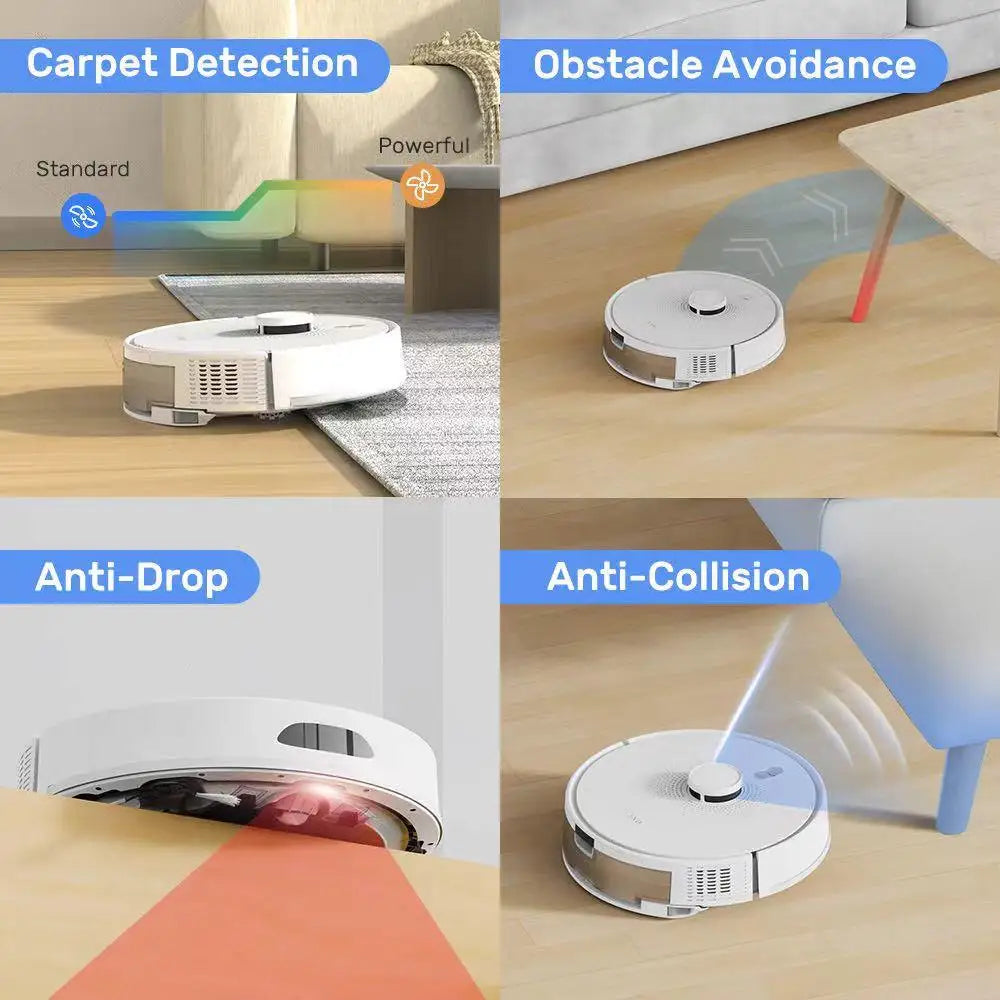 Robot vacuum and mop self charging