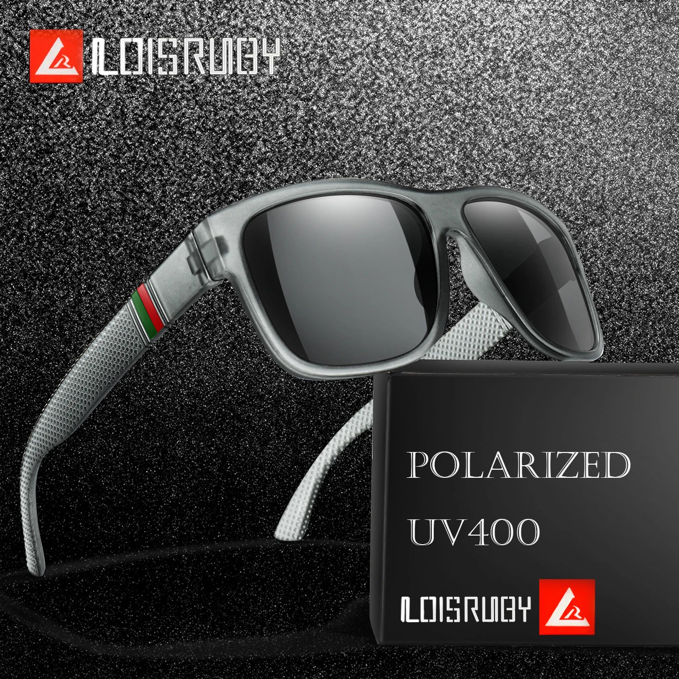 Polarized Sunglasses for Men - Vintage Square Frame with UV400 Protection