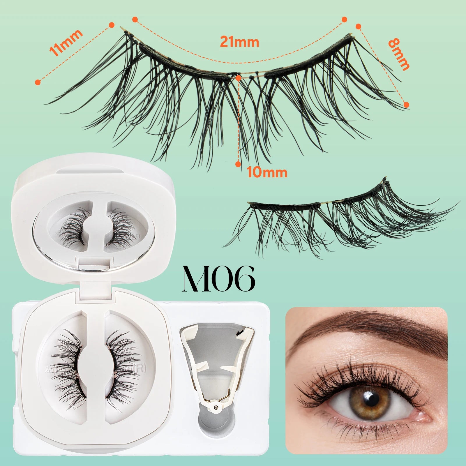 Magnetic eyelashes reusable 3D lashes