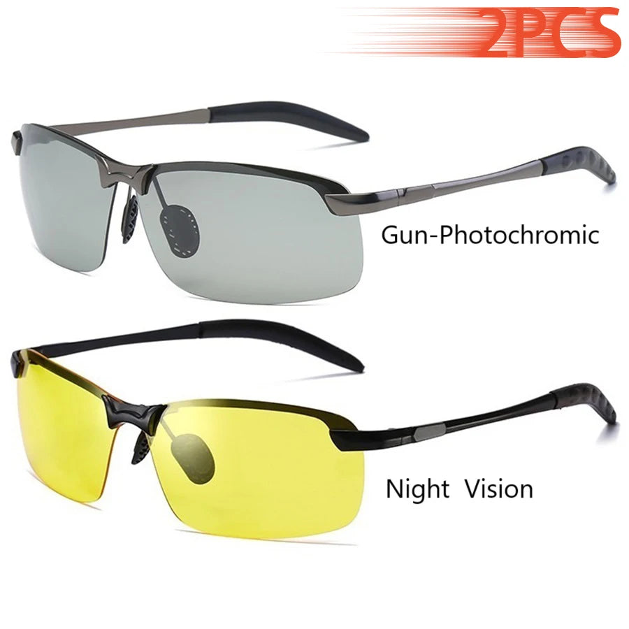 Men's Photochromic Sunglasses - Polarized with UV400 Protection