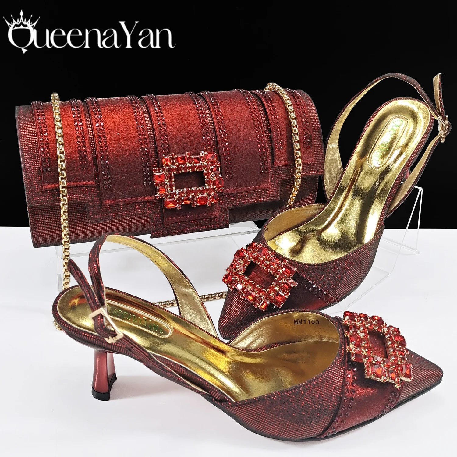 Women Evening Shoe and Handbag Set | Italian Design