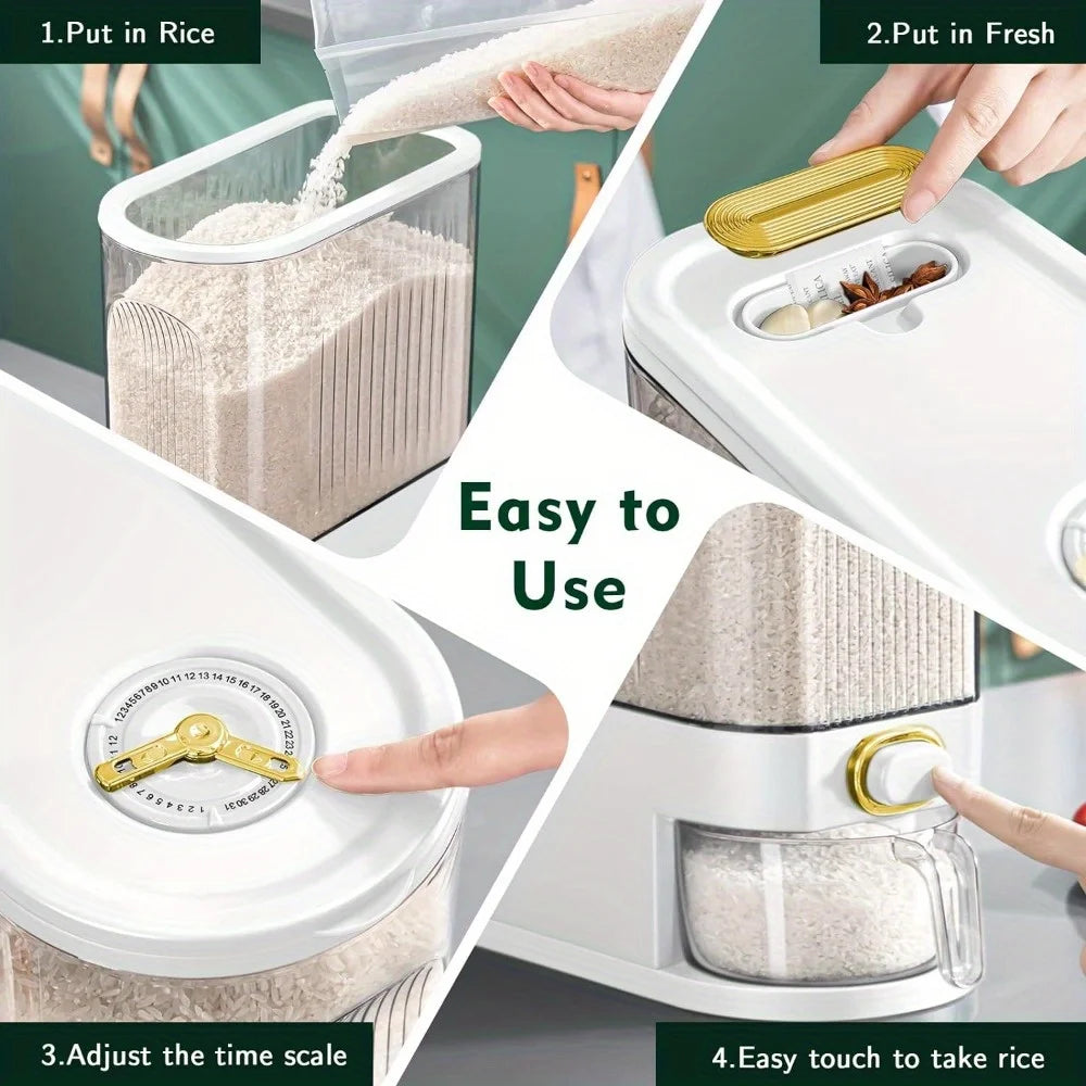 Large Dispenser with Measuring Cup and Level Indicator (5/10kg)