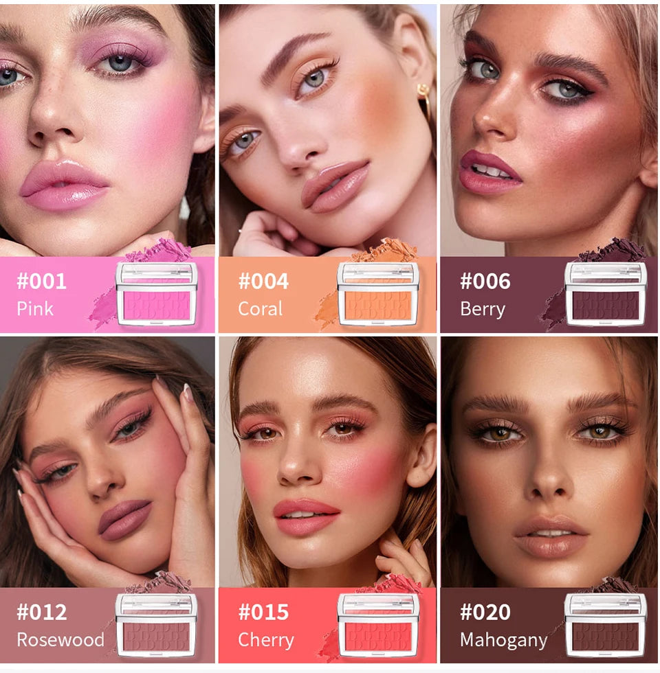 Matte Blush Powder, Natural Finish for Face Contouring