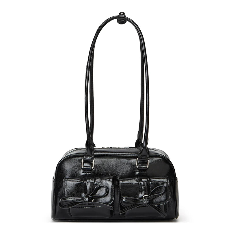 Ballet Style Shoulder Bag with Bow