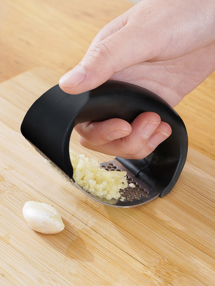 Stainless steel garlic press manual crusher