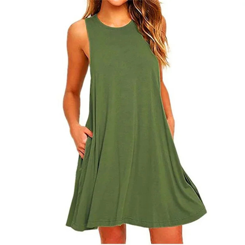 Women's summer dress with pockets
