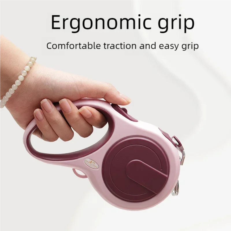 Small/Medium Dog Leash | Retractable, Adjustable, Durable Nylon, for Walking, Hiking, for Bulldogs and Mixed Breeds