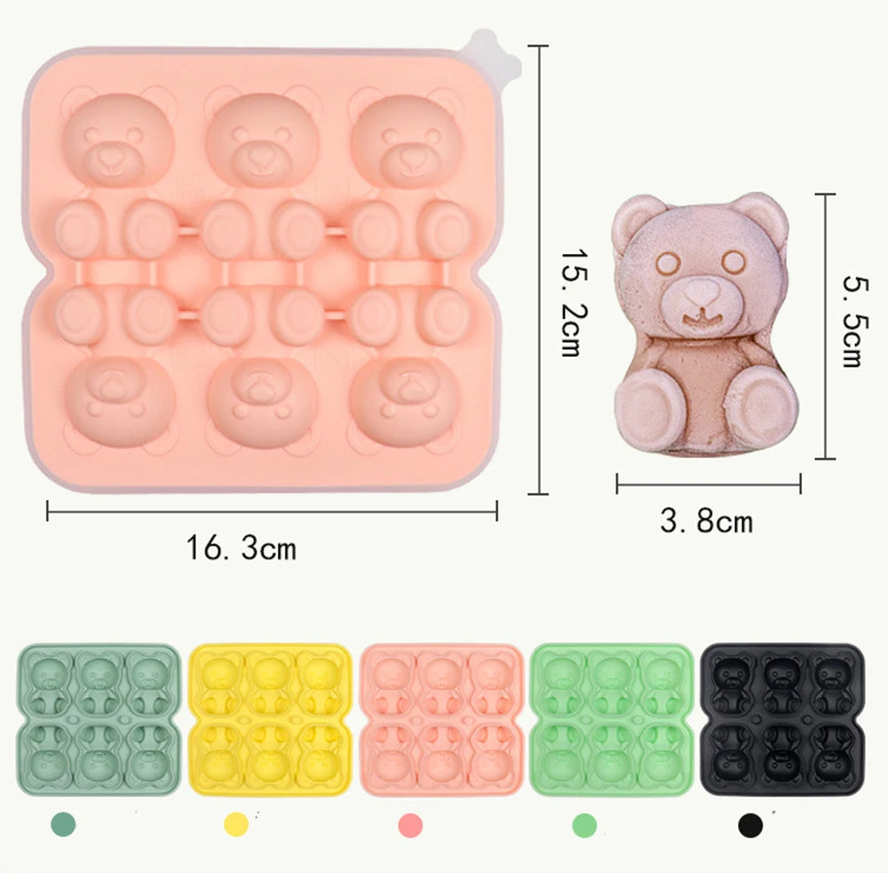 3D Teddy Bear Ice Mold