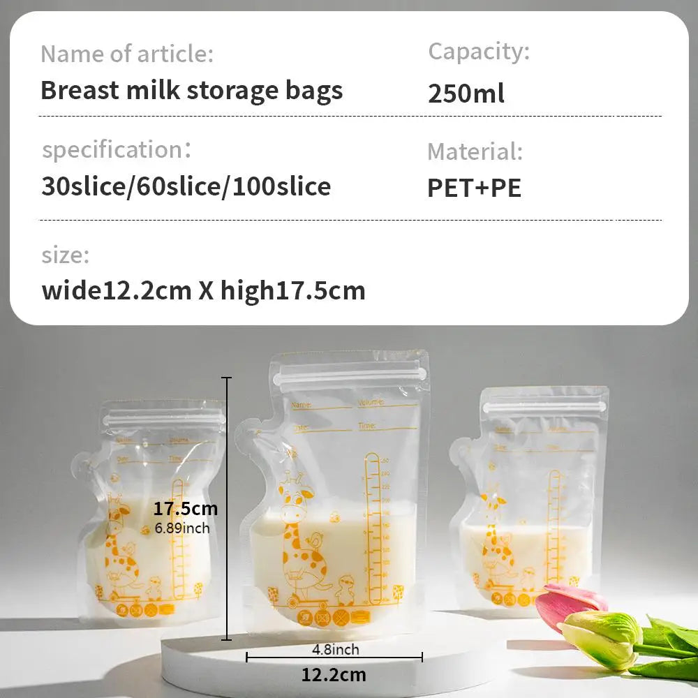 Breastmilk storage bags BPA free