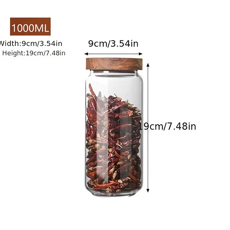 Glass Jar with Airtight Lid