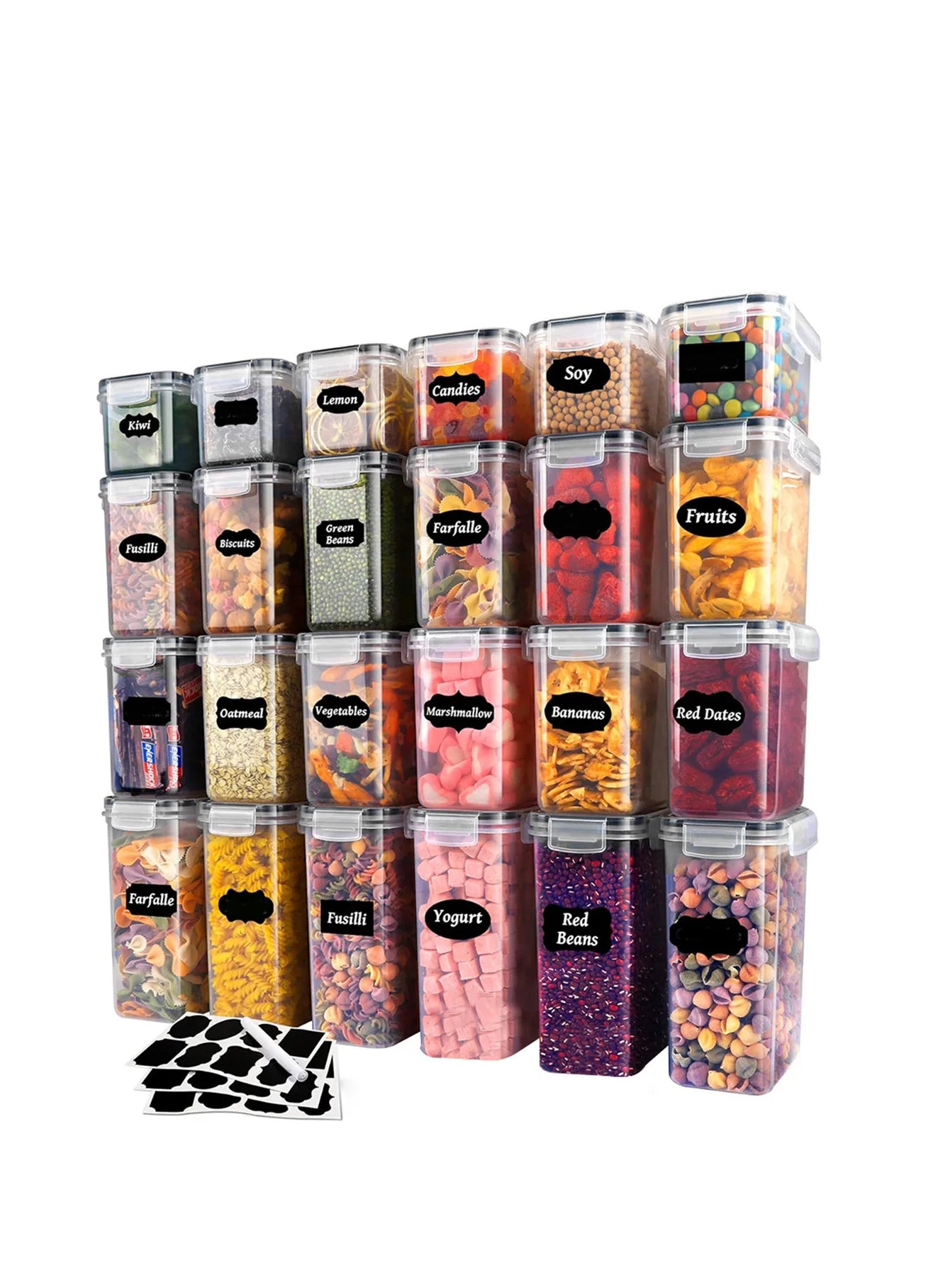 Set of 24 Airtight Containers