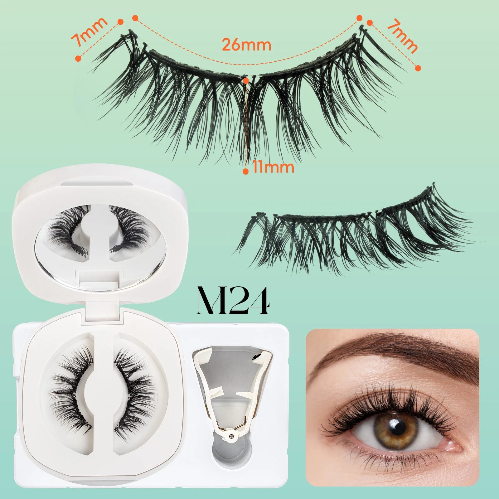 Magnetic eyelashes reusable 3D lashes