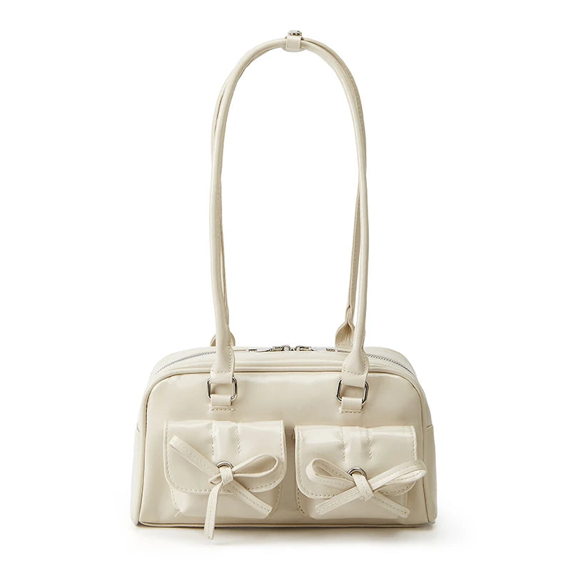 Ballet Style Shoulder Bag with Bow