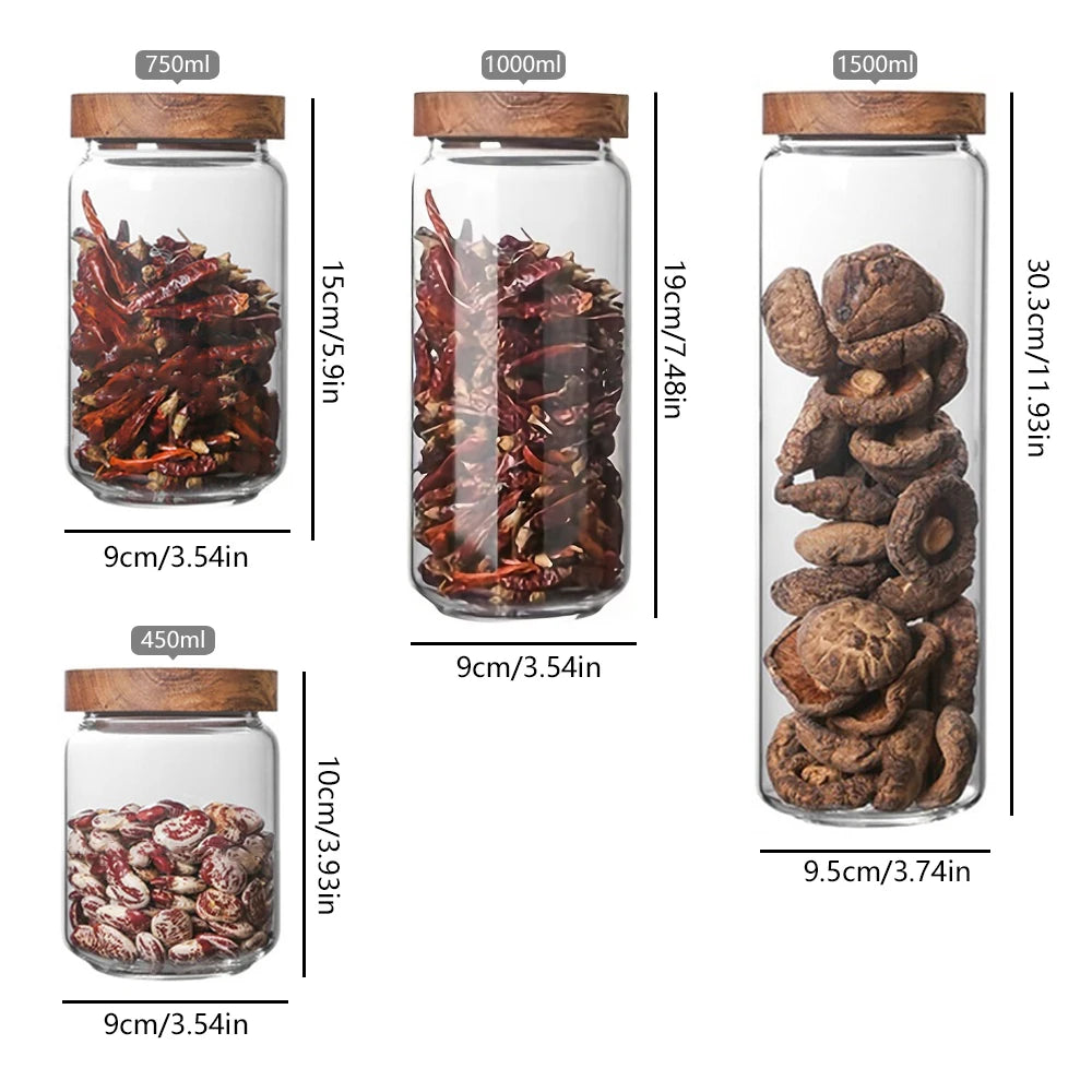Glass Jar with Airtight Lid