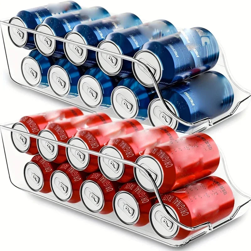 Refrigerator Beverage Dispenser | Rolling Can Organizer