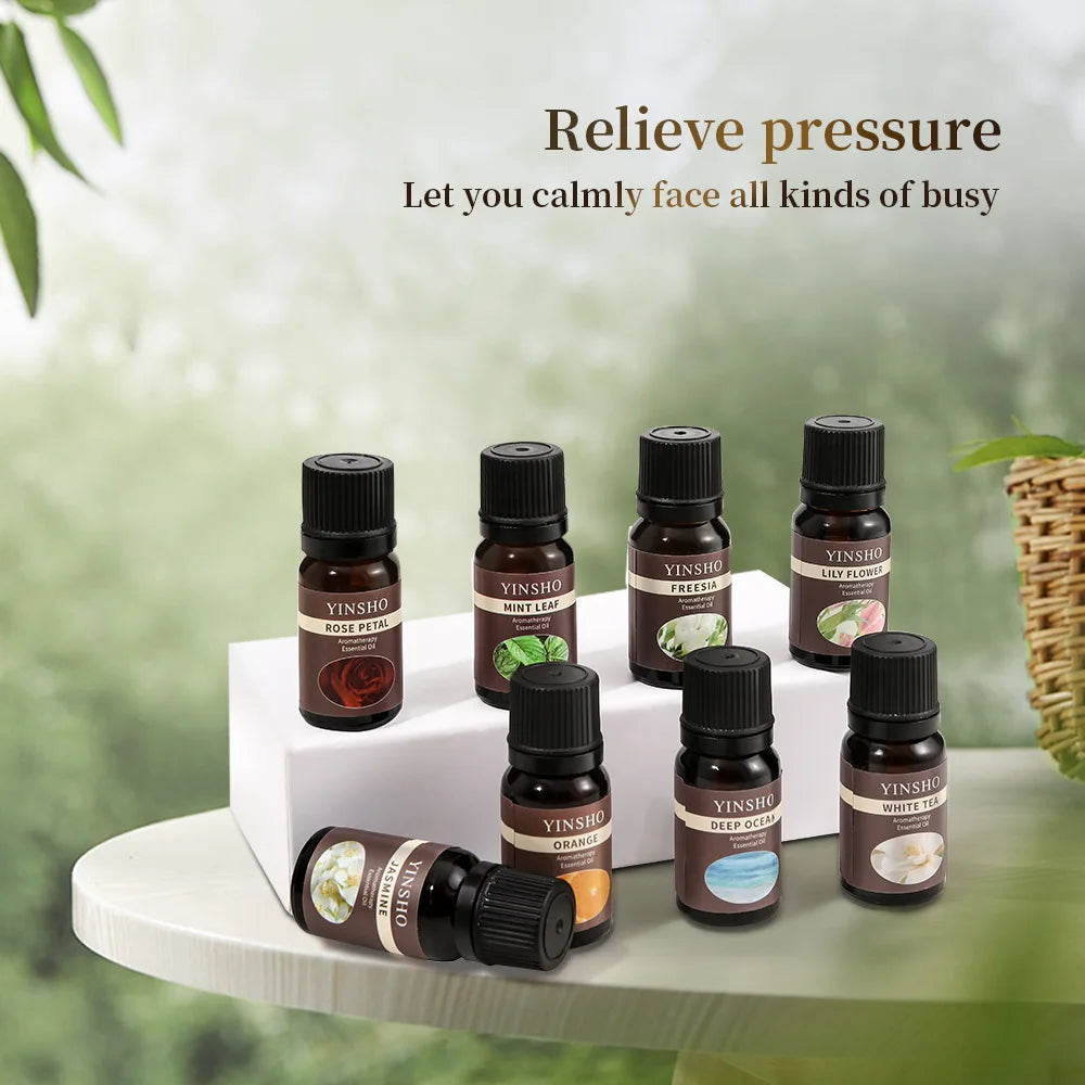 Essential Oils for Diffusers | 10ml Water-Soluble Scented Oifor Humidifiers, Home Aromals | therapy | Lavender, Rose, Eucalyptus, White Peach, Oolong, etc.