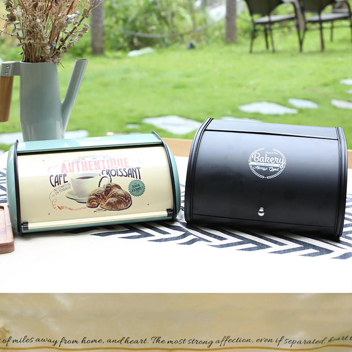 Large and Elegant Metal Bread Bin