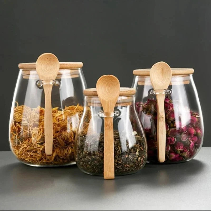 Glass Jar with Airtight Lid