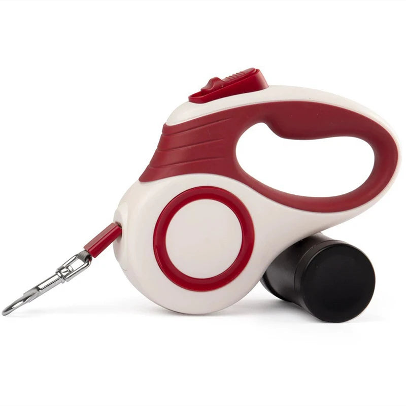 Dog Leash | Retractable and Extendable, with Nylon Rope, for Outdoors, Travel and Hiking, for Small and Large Dogs