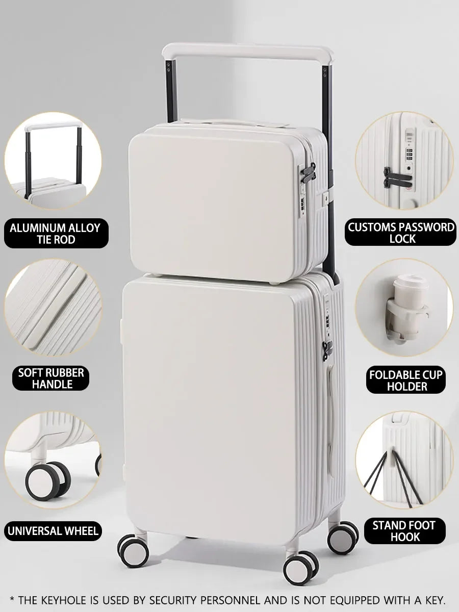 PC ABS hardside luggage set with TSA lock