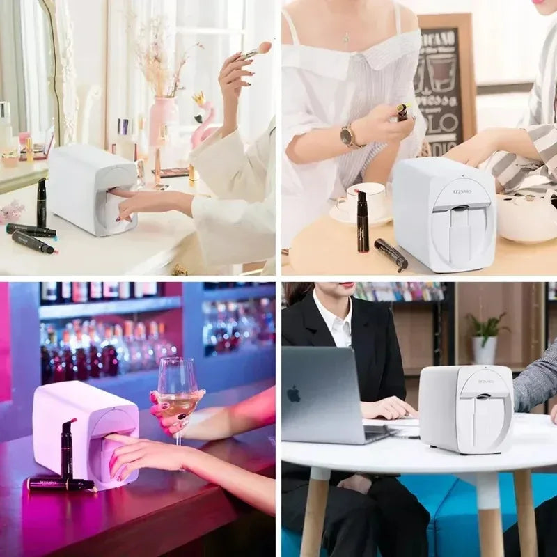 Impresora de uñas 3D inteligente portátil, máquina de pintura de uñas móvil, resolución de impresión de 2400DPI, soporte WiFi, bricolaje para salón de uñas en casa