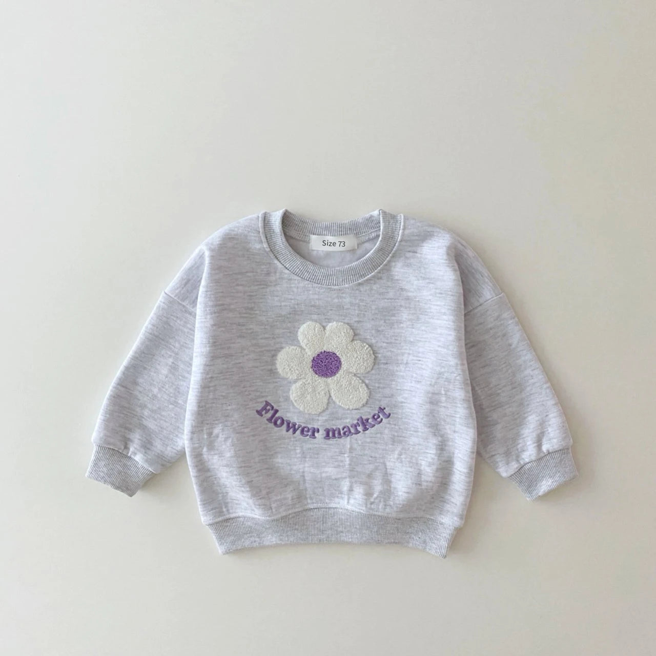 Newborn baby clothes set with floral sweater