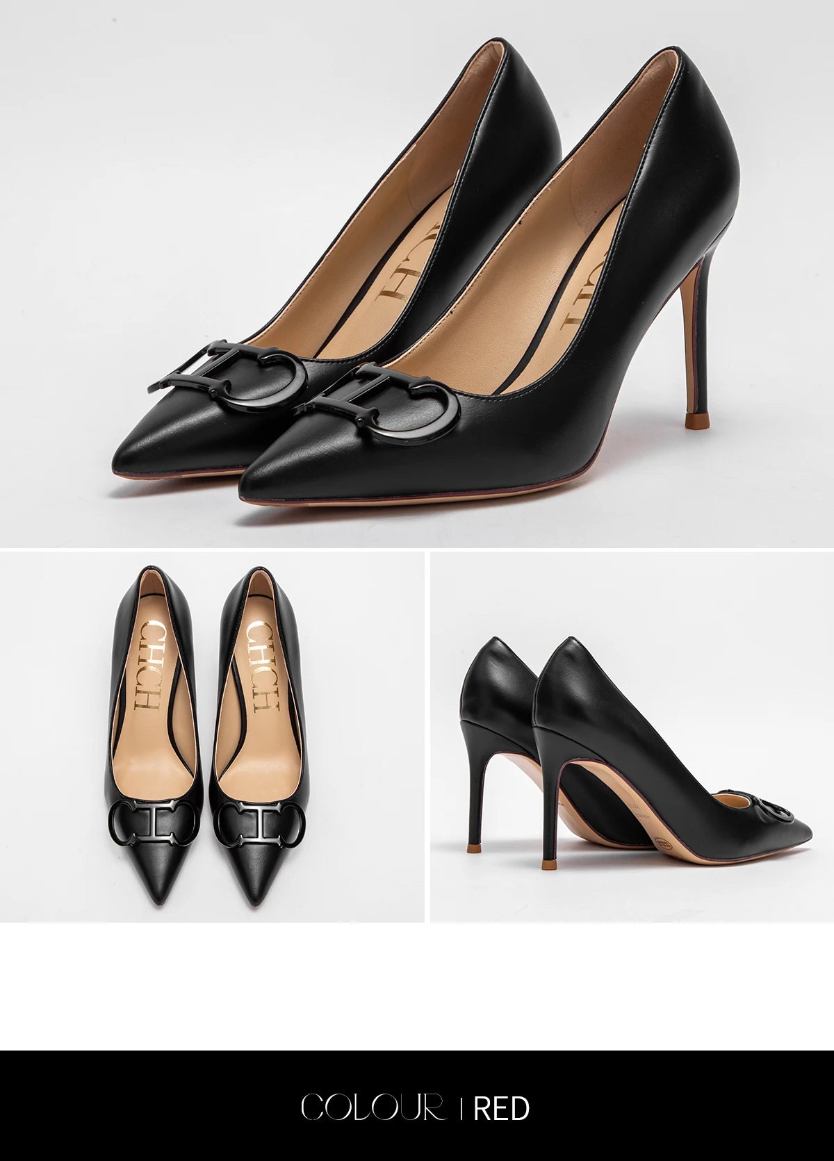 Women's Pointed Toe High Heels | Elegant Buckle Party Shoes
