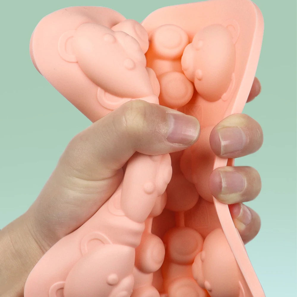3D Teddy Bear Ice Mold