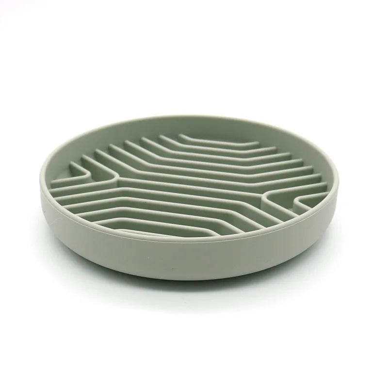Pet Slow Feeder Bowl | Anti-Choke Anti-Vomit for Dogs Cats | Non-Slip Silicone Mat for Fast Eaters
