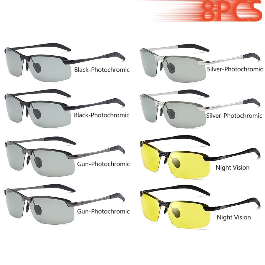 Men's Photochromic Sunglasses - Polarized with UV400 Protection