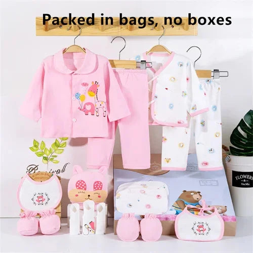 Newborn baby clothes set 18 pieces cotton