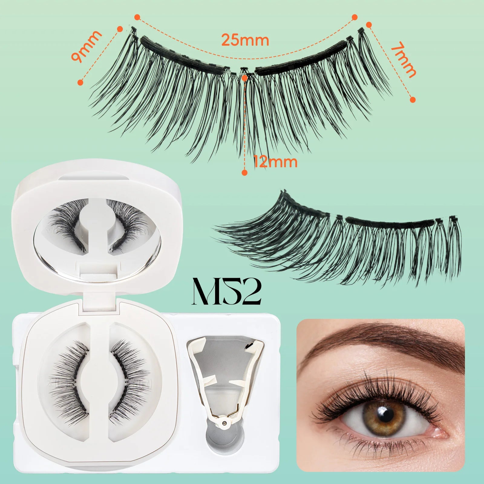 Magnetic eyelashes reusable 3D lashes