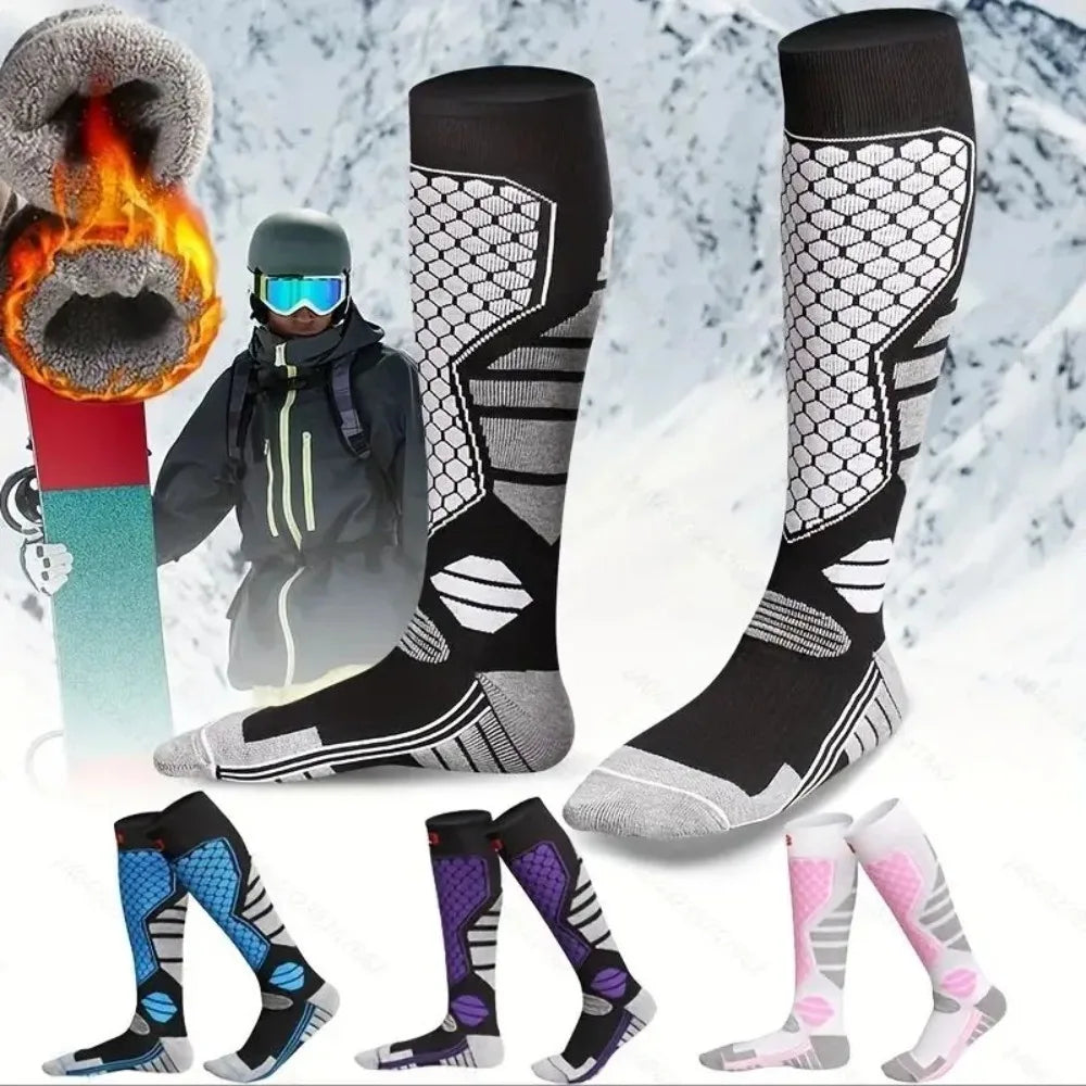 Thermal compression socks for skiing