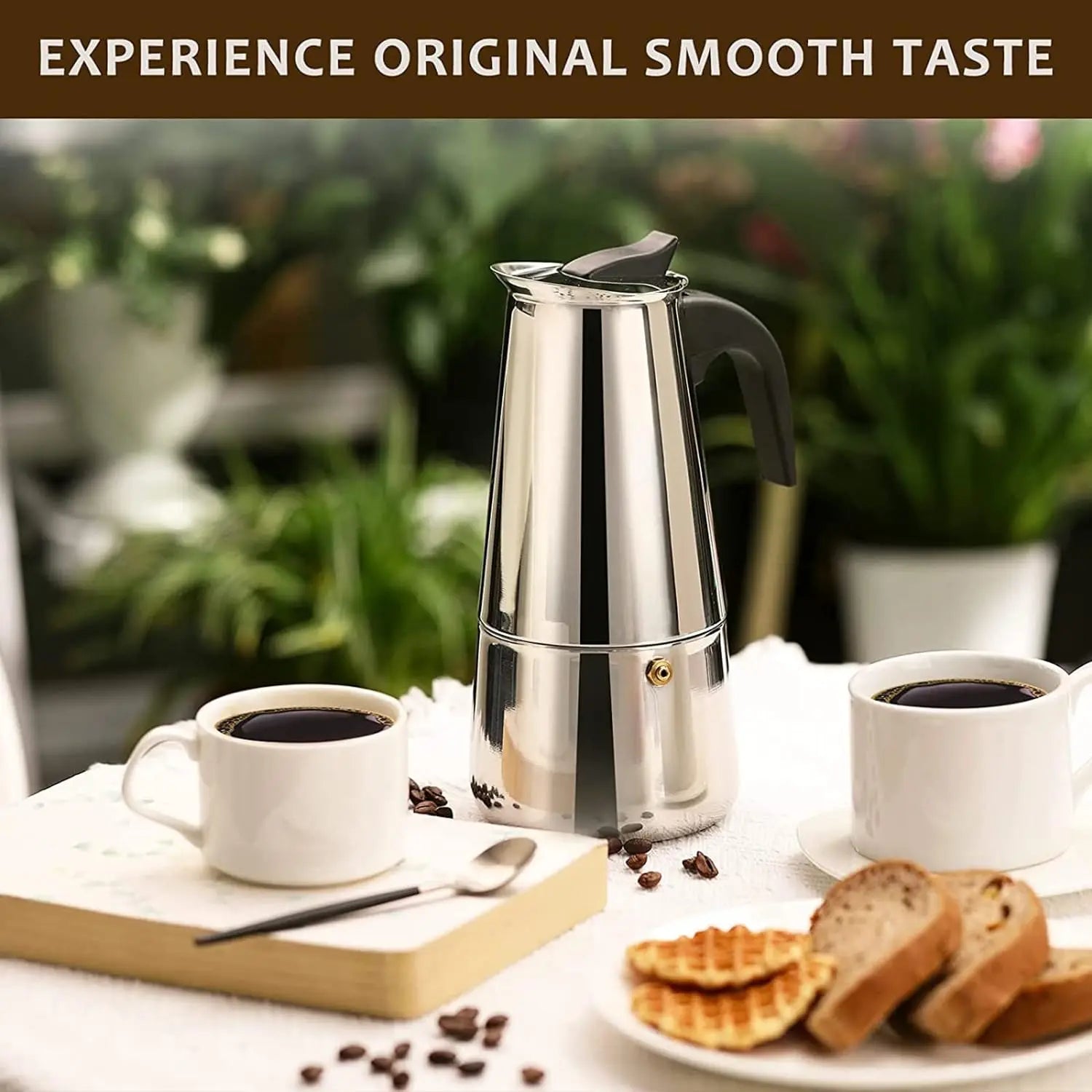 Italian espresso coffee maker moka pot