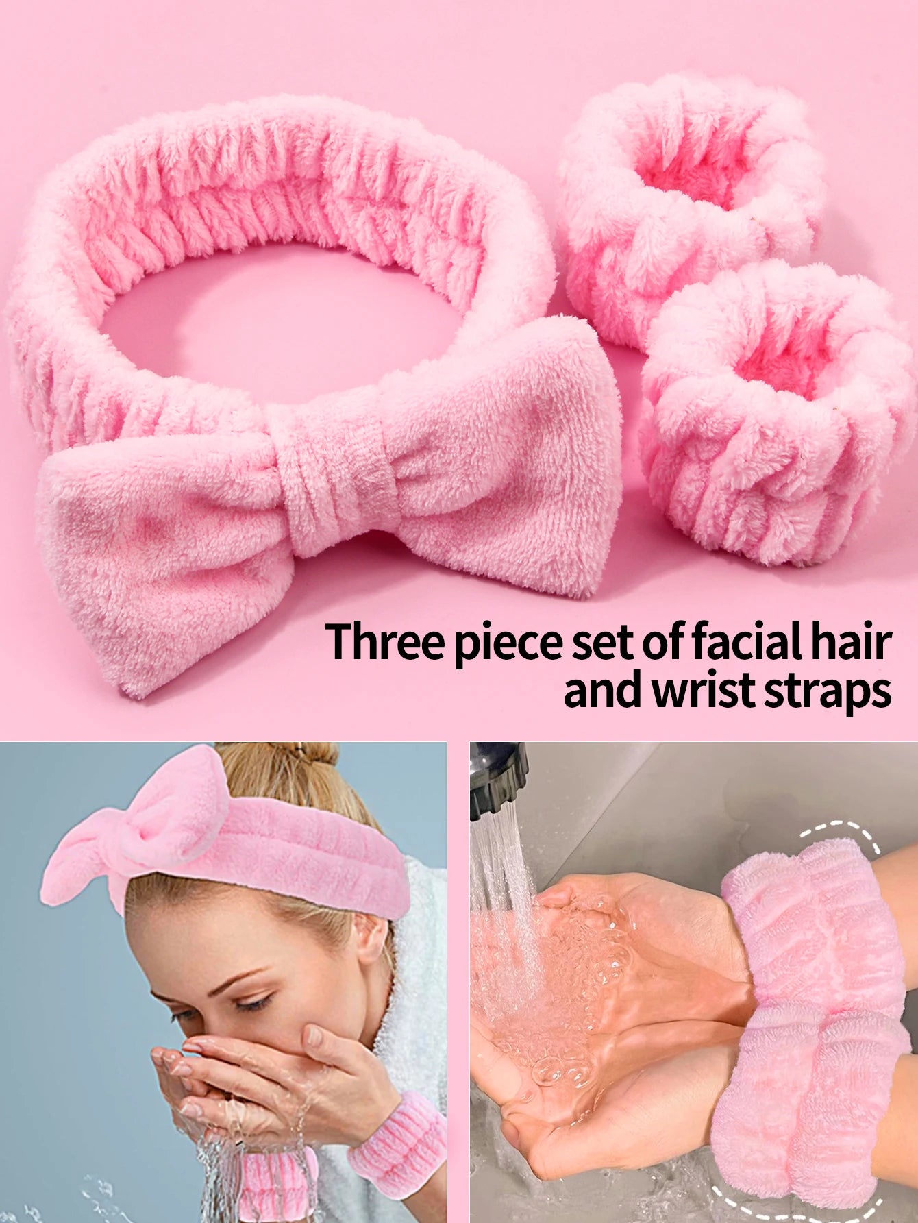 29-Piece Makeup Kit, Set of 13 Brushes and 12 Sponges, Includes Headband, Wristband and Facial Cleansing Brush, Complete Accessories