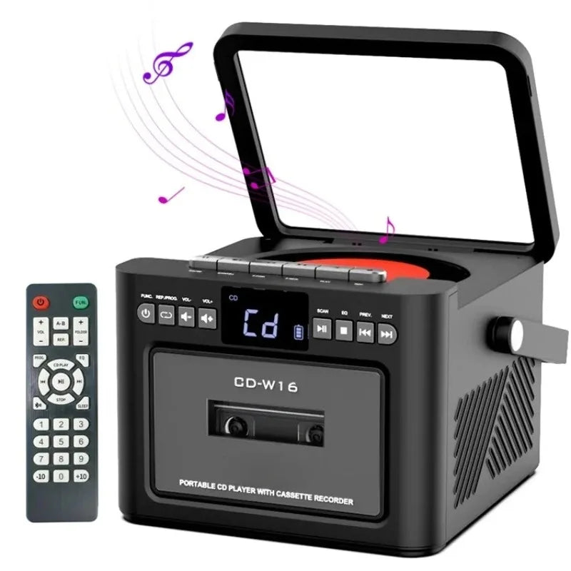 Boombox CD, Cassette and Bluetooth 5.0 Player