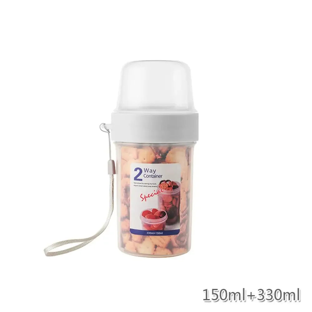 Portable and Multipurpose Airtight Two-Tier Food Container