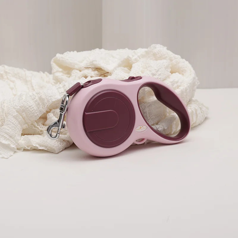 Ms-Small/Medium Dog Leash | Retractable, Adjustable, Durable Nylon, for Walking, Hiking, for Bulldogs and Mixed Breeds