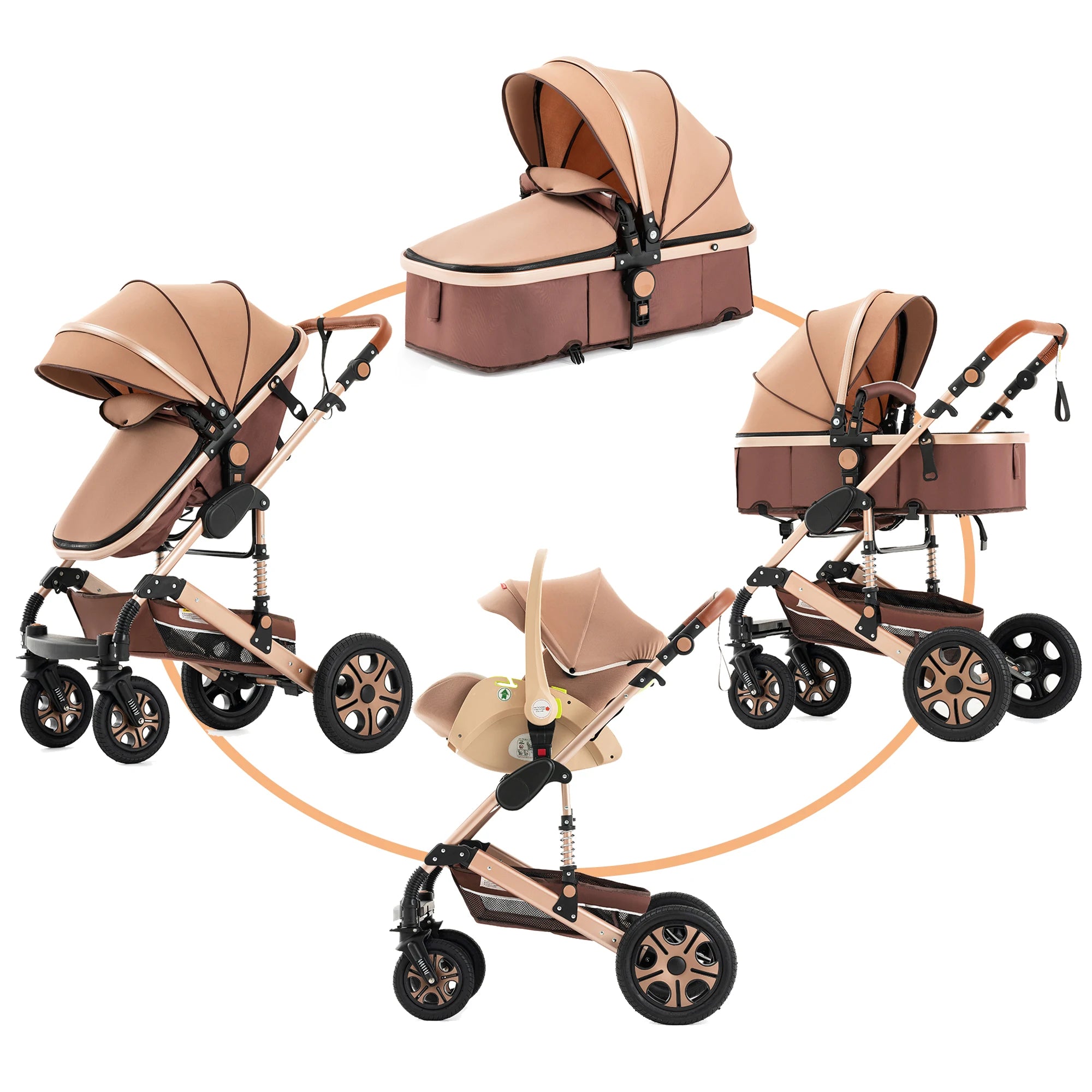 3-in-1 baby travel system stroller