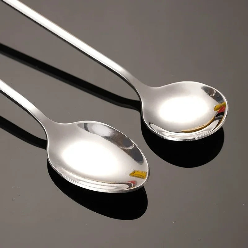 Cocktail Mixing Spoon (30cm) | Long Handle, Round Head, Stainless Steel | Bartender Tool for Drinks, Honey, Kitchen Use