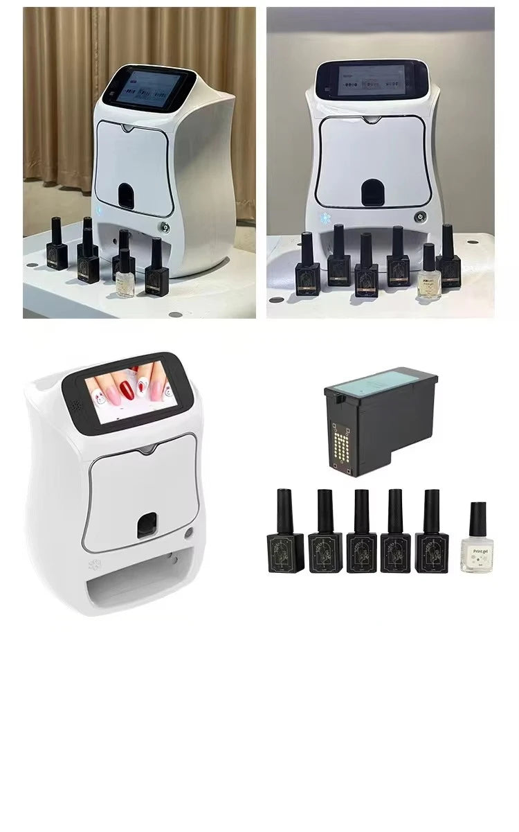 Professional 3D Nail Printer | Automatic Digital Nail Art Machine for Salon and Home Use (DIY)