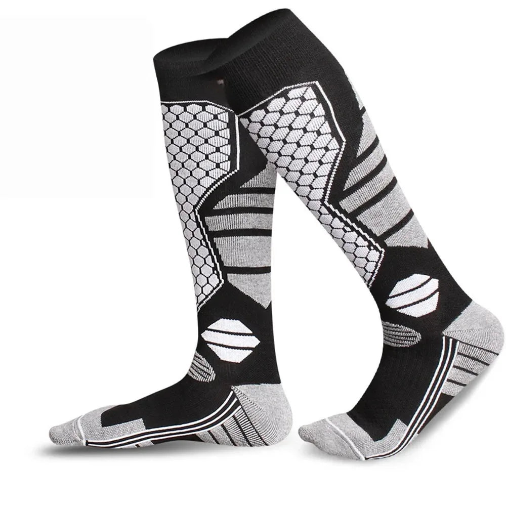 Thermal compression socks for skiing