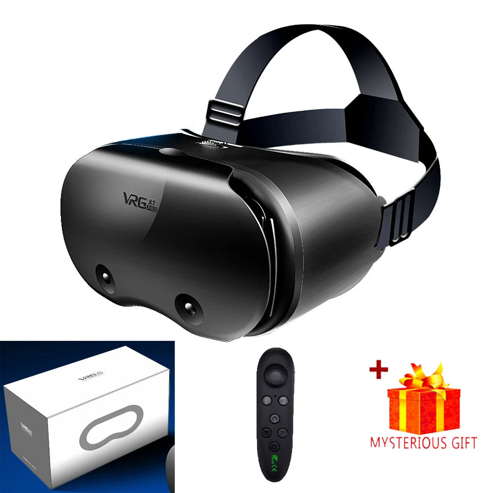 3D VR Headset for iPhone & Android, Virtual Reality Glasses with Real Lenses