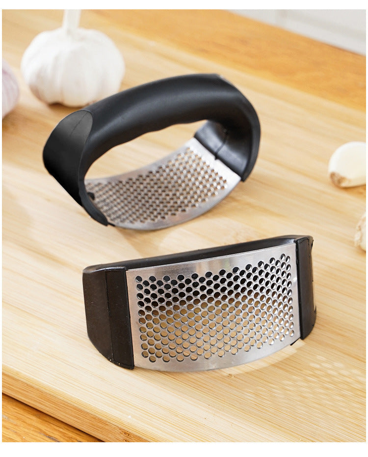 Stainless steel garlic press manual crusher